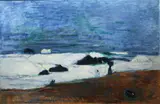 Alexey Krasnovsky, White Pacific, Oil on linen