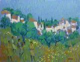 Exploring The Hills At Nerja by Desmond Carrick, Oil on board, sold Oct 2021