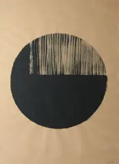 Untitled by Sean Shanahan, Oil on paper, sold Oct 2021