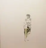 Damien Meade, Ball Gown, Oil on canvas laid on board