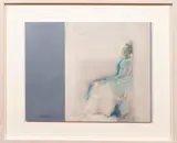 Artemide, Girl Seated, Oil on board