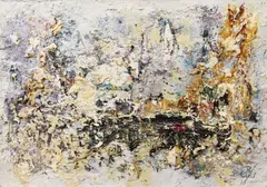 Landscape Figures by John Kingerlee, 2018 Mixed media, sold Oct 2021