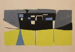 Henry Cliffe, Industrial Landscape, Gouache