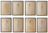 Brian Bourke, Marcel Marceau From The Wings (A Set Of 8)