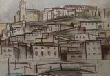 Barbara Warren, Old Town, Ibiza, Crayon