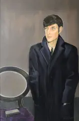 Reginald Gray, Homage To Patrick Swift, Tempera on canvas