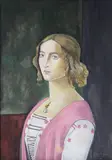 Reginald Gray, After Ghirlandaio, Tempera on canvas