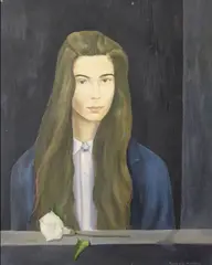 Reginald Gray, Portrait, 1998, Tempera on canvas