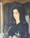 Reginald Gray, Jo Goldberg At The Slade School Of Fine Arts, Tempera on canvas