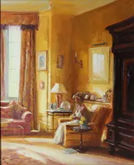 Tranquility by Norman Teeling, Oil on board, sold Sep 2021