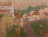 End Of The Day At El Molino, Frigiliana by Desmond Carrick, Oil on board, sold Sep 2021