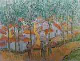 Conversations In Nerja by Desmond Carrick, Oil on board, sold Sep 2021