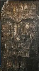 Gwen O'Dowd, Rock Face, Oil on canvas