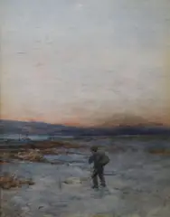 Fallon & Byrne, Coastal Stroll, Watercolour