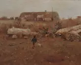 Jack Cudworth, The Nissen Hut, Oil on board