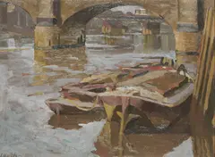 William John Leech, London Arches, Oil on board