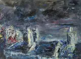 Jack Butler Yeats, The Good Grey Morning, 1948, Oil on canvas