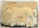 Basil Blackshaw, Walk Of The Horse, Oil on paper