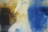 Return Of Ulysses - Blue Elegy by Hughie O'Donoghue, Oil on canvas with photographic base, sold Jun 2021