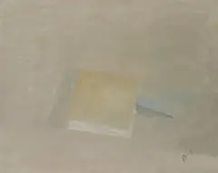 Book With Blue Marker by Charles Brady, Oil on canvas, sold Jun 2021