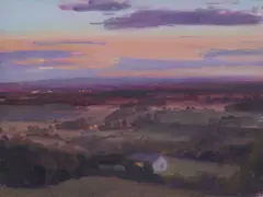 Blaise Smith, A Red Sky At Night, Oil on canvas