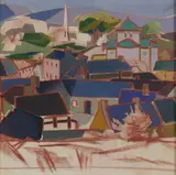 Barbara Warren, Howth, Gouache and crayon