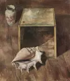 Patrick Hennessy, Still Life With Conch Shell, Oil on canvas
