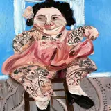 Amanda Doran, Tatooed Lady, Oil on canvas
