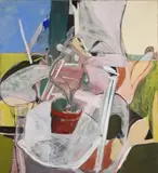 Noel Sheridan, Flower Pot On Chair, New York C.