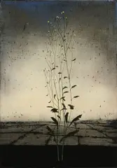 Michael Canning, Lights Leaving Iv, Wax on linen laid on board