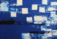 John Cronin, Blue, Oil on aluminum
