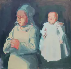 Alice Hanratty, Beirt, Oil on board