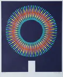 Patrick Scott, Christmas Card, Colour print