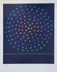 Christmas Card by Patrick Scott, Colour print, sold Apr 2026