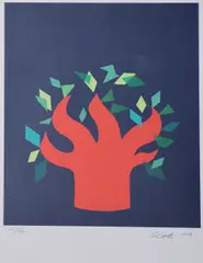 Christmas Card by Patrick Scott, Colour print, sold Apr 2026