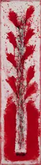 Neil Shawcross, Red Flowers, Acrylic on canvas