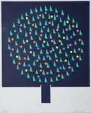 Patrick Scott, Christmas Card, Colour print