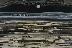 Manus Walsh, Moonlight, Collage mixed media