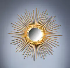Chaty Vallauris, A Sunburst Wall Mirror, FRENCH 1970s