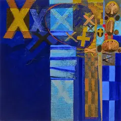 Brian Ferran, Druimceat, Acrylic and gold on canvas