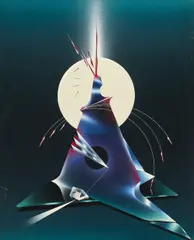 Michael Ashur, Crystal Eclipse No.2, Acrylic on canvas