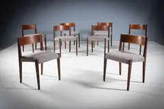 Eight Pia Chairs by Poul Cadovius, sold Apr 2026