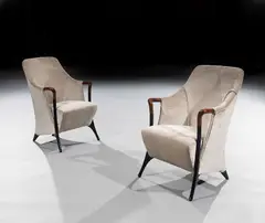 Giorgetti, A Pair Of Progetti Armchairs