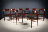 Korup Stolefabric, Teak Dining Chairs, DANISH