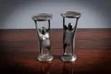 Man And Woman by Oisín Kelly, Cast iron candleholders, sold Apr 2025