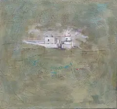 Rita Duffy, Cromwell Point, Mixed media on canvas
