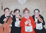 John Schwatschke, The Throbgobblin Quartet, Oil on canvas