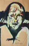 Brian Maguire, Portrait Of Eddie, Oil on paper
