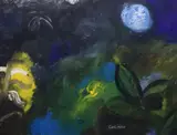 Eamon Colman, Blue Moon, Oil on board