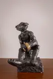 Patrick O'Reilly, Boxing Bear With Straps, Bronze